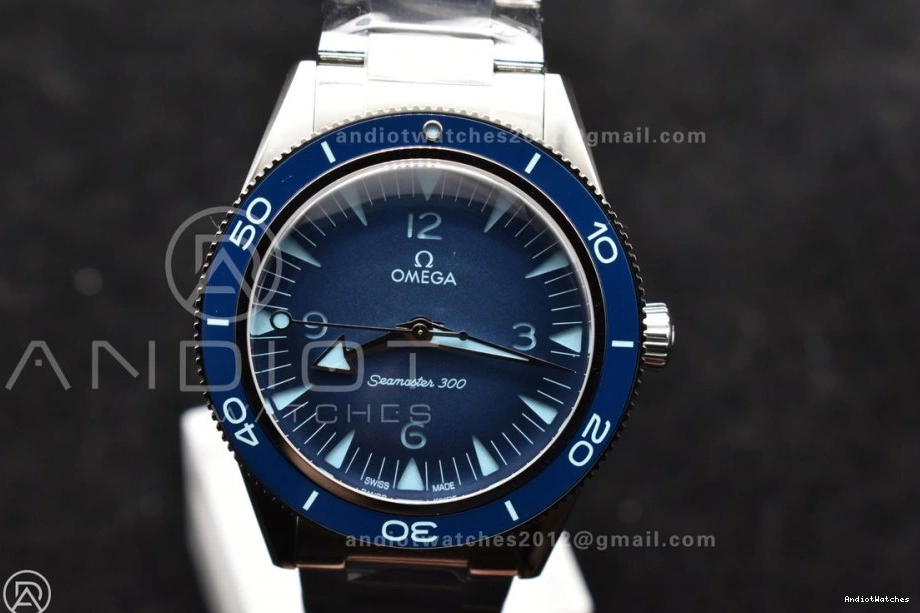 A8912 SS 1063 VSF Blue Super Dial Seamaster Edition 300 Clone Tailored 1:1 on Best Bracelet Heritage 0929